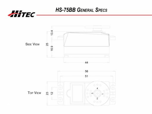 HS-77BB Low Profile Servo - Bilde 2